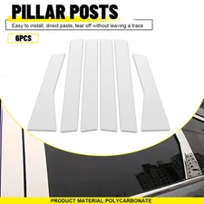 6Pcs Chrome Window BC Pillar Post Cover Trim Sticker Kit For 2012-2016 Honda CRV