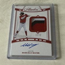 2024 Panini Flawless Marcelo Mayer Patch On Card Auto /20 RC Color Match