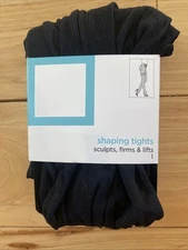 NWT JC Penney’s Shaping Tights In Black Size Large