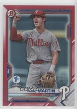 2021 Bowman 1st Edition Red Foil 4/5 Casey Martin #BFE-92 1u6