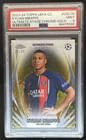 2023-24 Topps UEFA Kylian Mbappe Ultimate Stage Chrome Gold #/50 PSG PSA 9