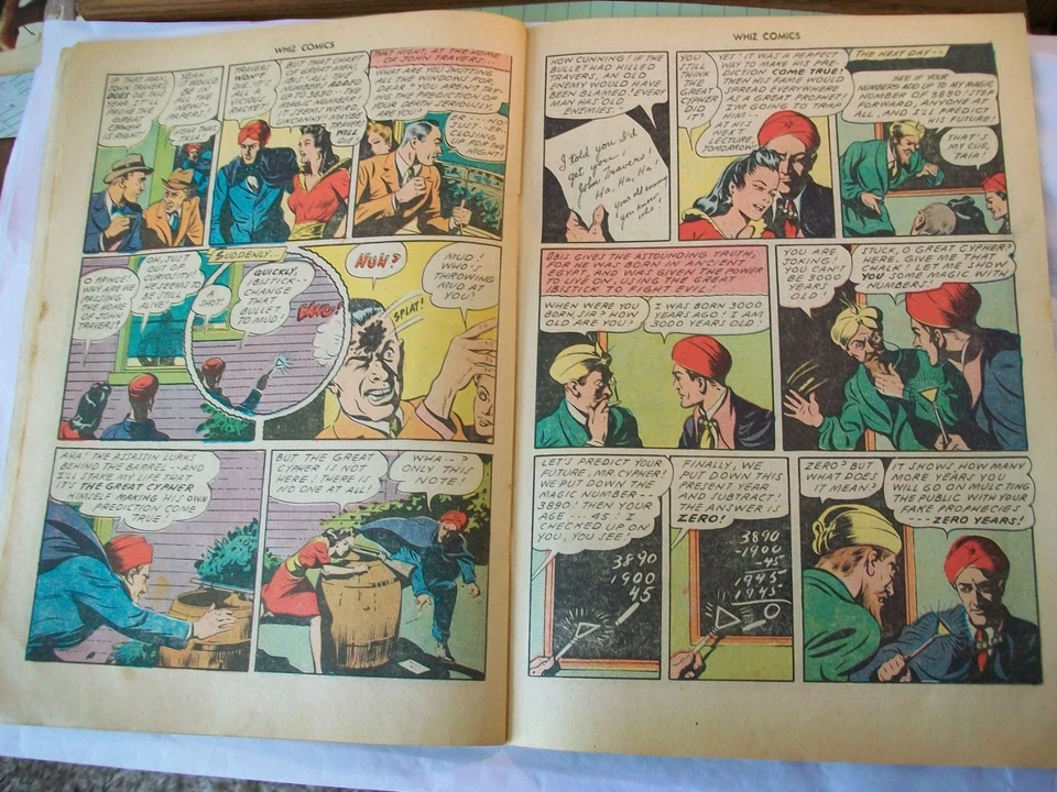 WHIZ COMICS -Fawcett #63 Março 1945-Capitã Marvel e o Grande Truque de Corda Indiana - Imagem 4 de 4