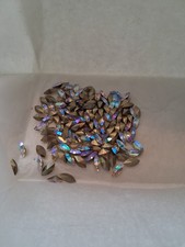 Preciosa 8x4mm Crystal Titania Navettes.  Foiled. Unused. 100pc