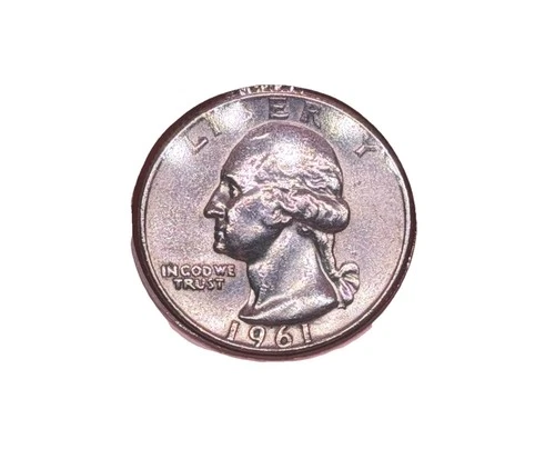 1961 Washington Quarter Uncirculated Silver 25C Coin 0.9 Fineness Uncertified