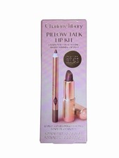 Charlotte Tilbury Mini Pillow Talk Duo Lip Kit Long Lasting Lipstick 0.02 Oz New