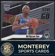 De'Aaron Fox 2019-20 Panini Mosaic Give and Go #3 Sacramento Kings