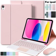 Keyboard With Touchpad Case Mouse For iPad (A16) 11th/10th Generation 2025/2022