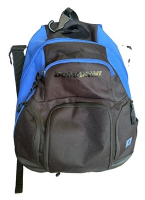 DeMarini Voodoo OG Baseball Softball Backpack Royal Blue Black Bat Bag Helmet