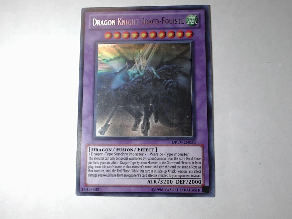 Yugioh DRACO-EQUITANER, DRACHENRITTER , drev-en038 Ghost Rare englisch NM  - Bild 2 von 4