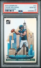 2024 PANINI DONRUSS DOWNTOWN! #21 CALEB WILLIAMS PSA 10