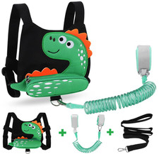 3 in 1 Toddler Harness Leash  Baby Anti Lost Wrist Link, Cute Dinosaur Child