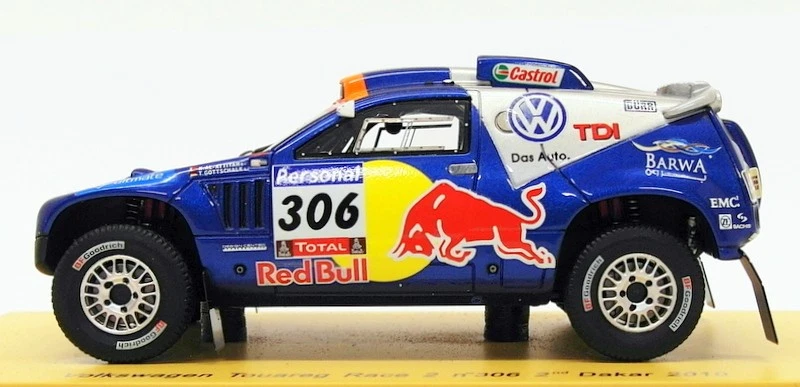 Spark escala 1/43 S0827 - Volkswagen Touareg Race 2 - #306 2º Dakar 2010 Foto 3 de 4