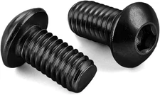 M5 X 8Mm Button Head Hex Socket Cap Screws, 10.9 Grade Alloy Steel, Black Oxide 