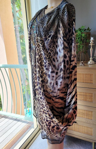 CAMILLA Winter Short Cape Jacket Leopard Layer Free Size Call of the Cathedral - Bild 9 von 10