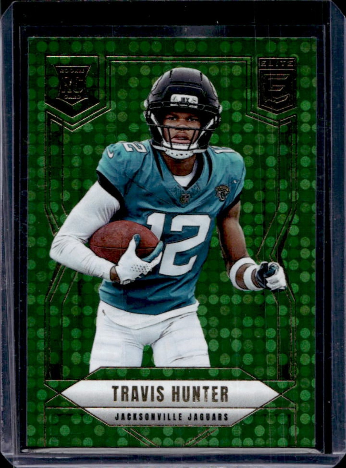 2025 Donruss Elite Travis Hunter Rookies Green Disco RC #114 Jaguars