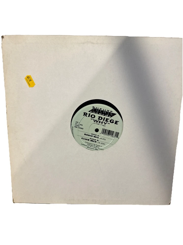 Rio Diege – Why 12” Vinyl 1994 Puente Records Freestyle - Image 3 of 4