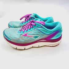 Brooks Transcend 3 Womens Size 7 Running Shoes Aqua Blue Purple 1202091B419