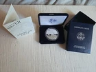 2001 W 1oz US American Silver Eagle $1 Dollar Proof In Box With COA.
