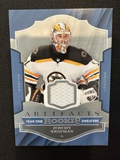 2022-23 Artifacts Hockey Jeremy Swayman #RS-JS Year One Rookie Sweaters RC