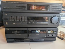 JVC HiFi System DR-E31L Stereo Receiver Double Cassette Deck