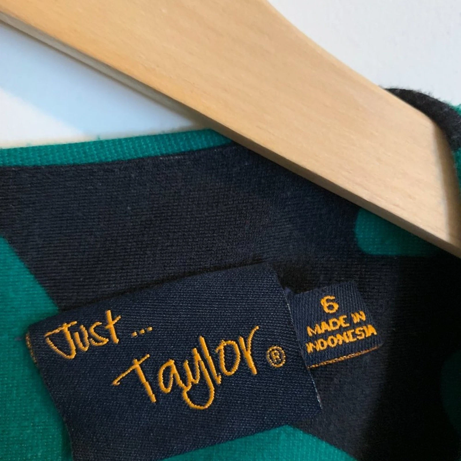 VETEMENTS Abito donna Just Taylor taglia 6 linea A verde nero oro cerniera manica 3 4