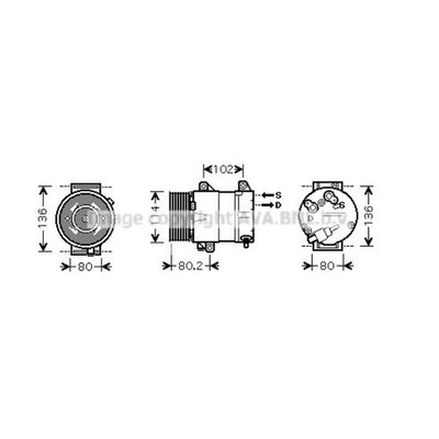 Kompressor Klimaanlage Klimakompressor für Renault Espace IV JK0/1_