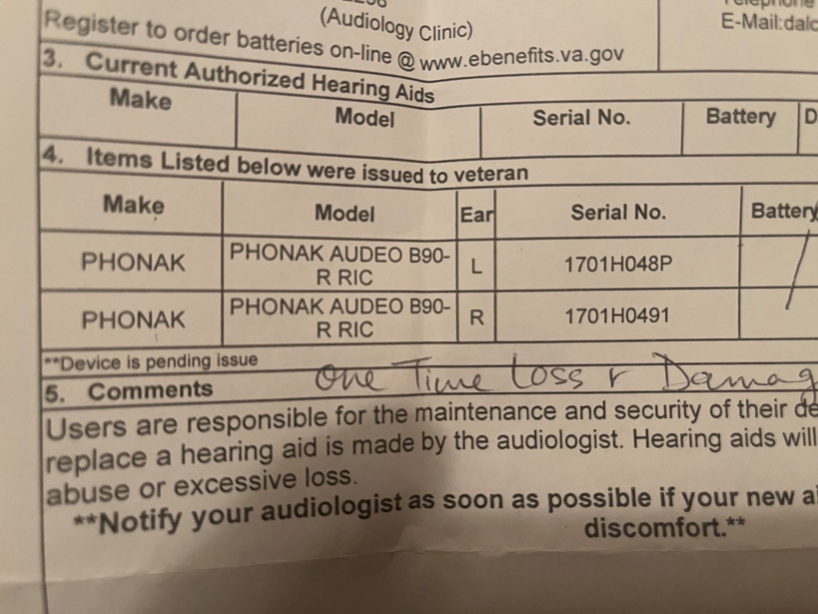 Phonak Audeo B90-R Hearing Aids Pair W/Charger UNTESTED LIGHTS UP