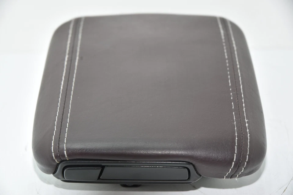 💎 2008-2011 Volvo S40 Brown Leather Center Console Armrest Lid Storage OEM - Image 2 of 4