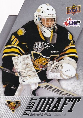 2022-23 Upper Deck CHL First Draft #FD-25 GABRIEL D'AIGLE Rookie RC