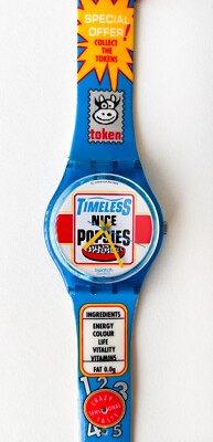 VINTAGE SWATCH WATCH GN156 GOOD MORNING 