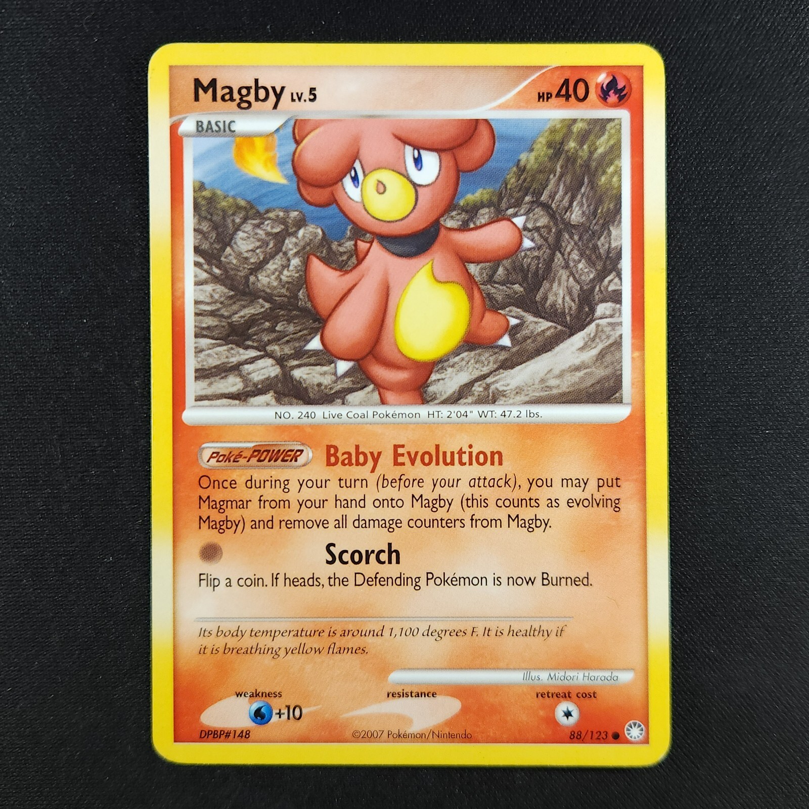 Magby 88/123 - Mysterious Treasures - Pokemon Card