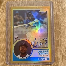 Osleivis Basabe - 2024 Topps Archives 1983 Fan Favorites Auto RC  Gold # 25/50