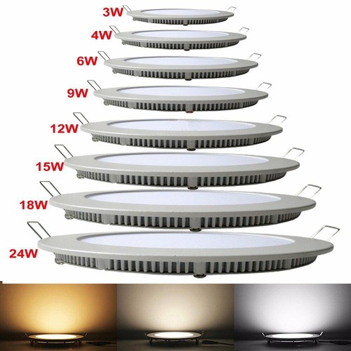3W 6W 9W 12W 15W 18W 24W LED Recessed Ceiling Flat Panel Down Light Ultra slim - Picture 2 of 18