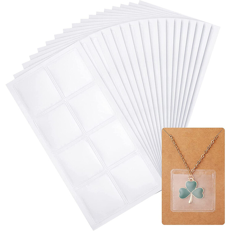 360PCS Necklace Chain Adhesive Pouch Transparent Bags Self Adhesive