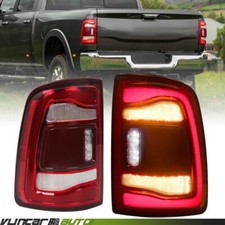 Lh Rh For Dodge Ram 2500 3500 2019-2024 Red W Blind Spot Led Tail Lights Lamps