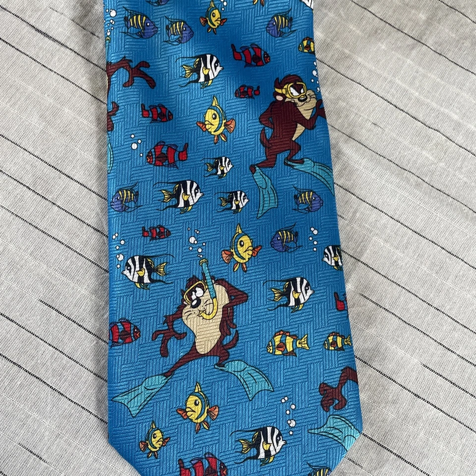 Gravata masculina vintage Warner Bros Looney Tunes 2001 - Imagem 3 de 4