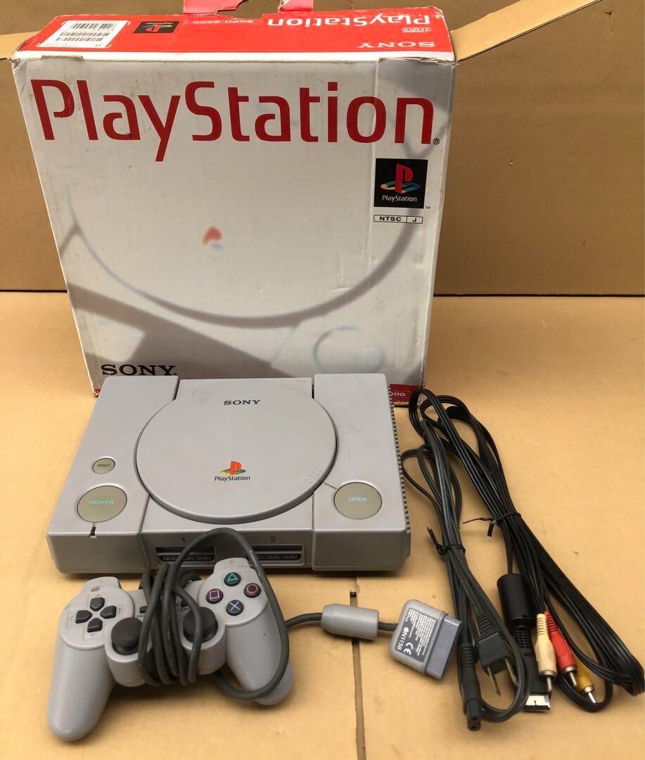 Sony PlayStation 1 PS1 SCPH-5500 Gray Game Console With Box