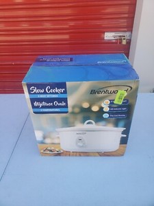 BRENTWOOD SC-145W 6.5 QUART SLOW COOKER. WHITE. NEW. 
