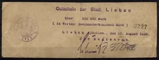 [16227] - GROSSNOTGELD LIEBAU (today: Lubawka), 200,000 Mark, 10.08.1923, City,