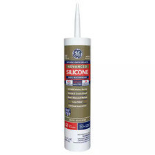 10.1 oz White Silicone 2 Caulk Kitchen and Bath Waterproof Adhesive Sealant