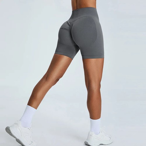 Women Yoga Shorts High Waist Workout Shorts Fitness Yoga Lift Butt Fitness Lady - Picture 11 of 34