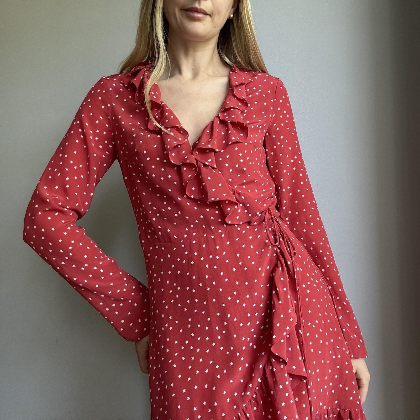 Réalisation Par Red Ruffled Alexandra Mini Wrap S… - image 13