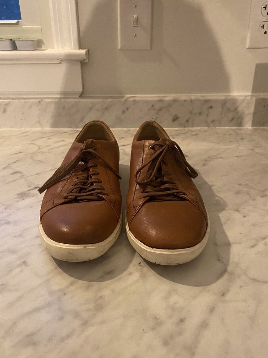 Cole Haan Grand Mens Shoes Grand Crosscourt Sneaker Tan Leather Oxford C26521 10 Cole Haan Mens Grand Crosscourt II Sneaker Tan Burnished  main image 4