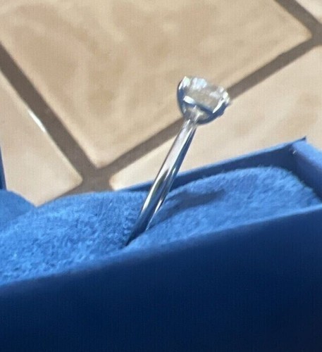 Round Cut Lab Grown Diamond IGI Certified G VS2 1Ct Women's Ring 14K White Gold - Picture 3 of 13