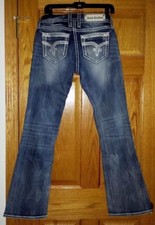 Rock Revival Sherry Boot Cut Distressed Designer Jeans B4 Size 31