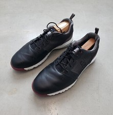 FOOTJOY Spiked Contour Fit Golf Shoes Black Leather Model 54098 Mens Size 10M