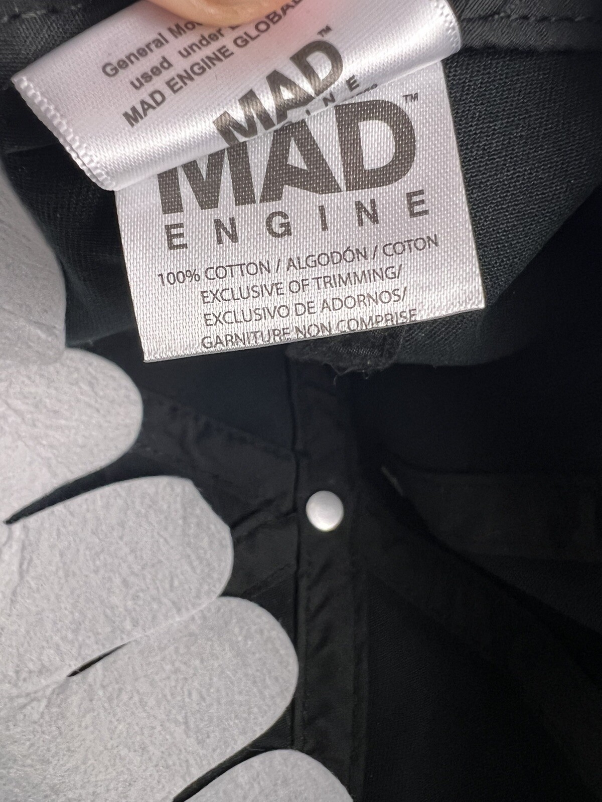 GM Official General Motors Corvette Logo OSFA Adjustable Hat Checkered Flag Race