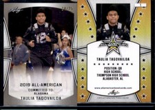 TAULIA TAGOVAILOA 2019 LEAF  ALL-AMERICAN ROOKIE CARD! ALABAMA! MARYLAND! #24/25. rookie card picture