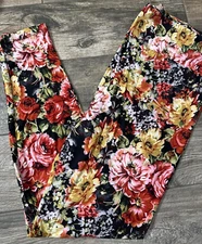 TC LuLaRoe Leggings ~ MULTICOLOR FLOWERS ~ SIZES 12-18; Tall & Curvy; FLORAL