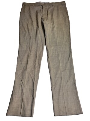 NWT Ballin Dress Pants Wool Flat Front Gray Houndstooth Men's 44X37  Nice